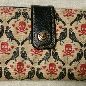 Loungefly Sailor Jerry Large Wallet Skulls Birds